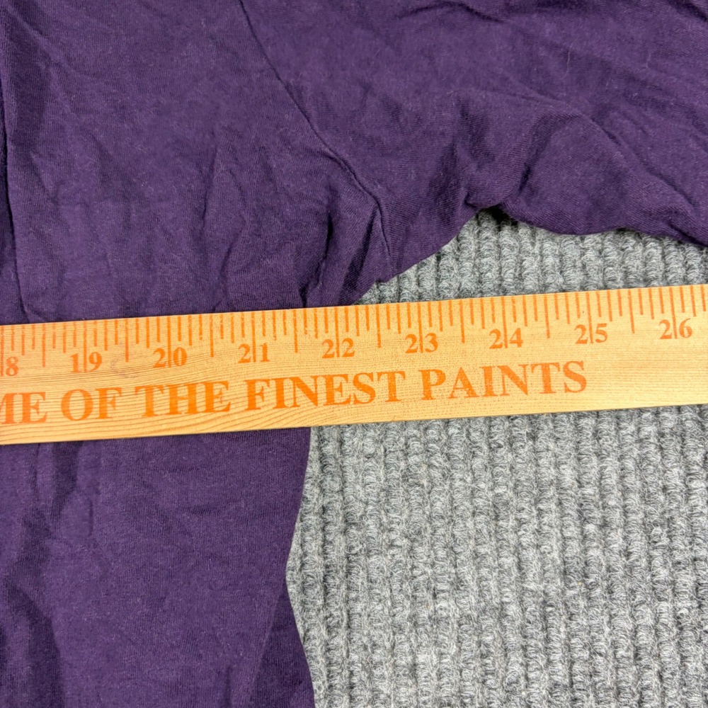 Jockey Robe Womens 2X Purple Cotton Short Sleeve Open Front Tie Waist Lounge - Picture 6 of 6